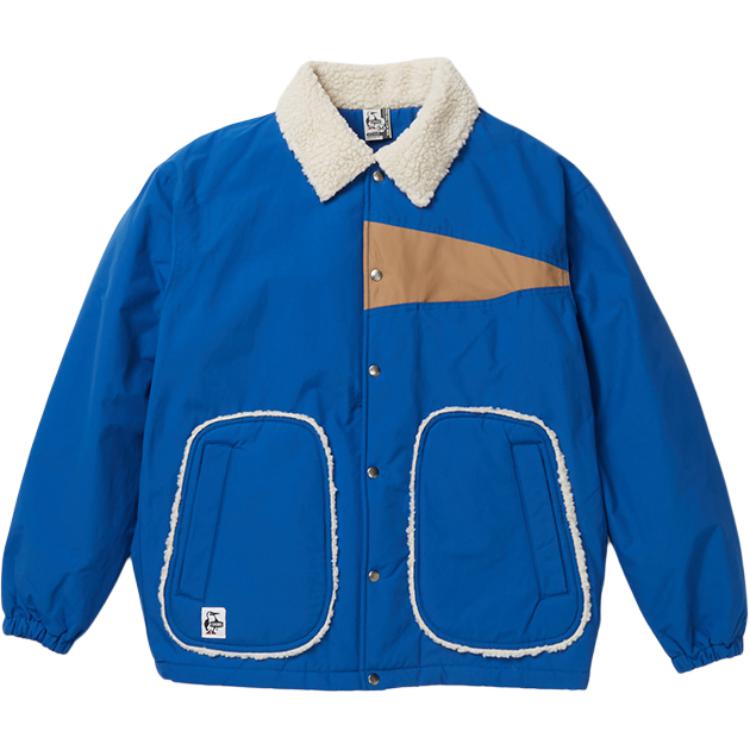 CHUMS Blue Unisex Patchwork Button-Up Breathable Jacket CH04-1356-A001