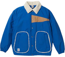 CHUMS Blue Unisex Patchwork Button-Up Breathable Jacket CH04-1356-A001 CHUMS Blue Unisex Patchwork Button-Up Breathable Jacket CH04-1356-A001