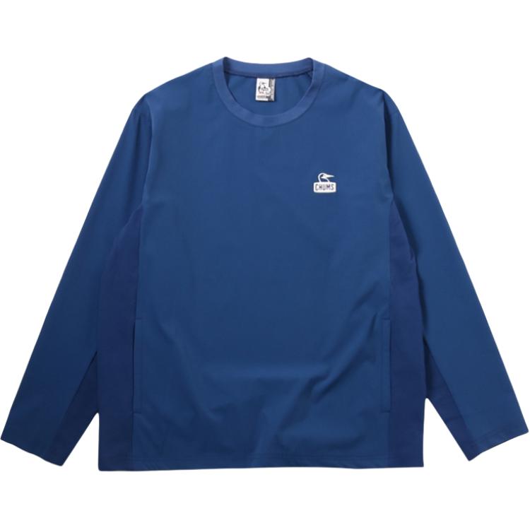 CHUMS Breathable Unisex Blue Crewneck Long Sleeve Sweatshirt CH01-2343-N001