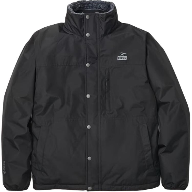 CHUMS Breathable Warm Fleece Letter Jacket Black/Charcoal-Unisex CH04-1351-K018