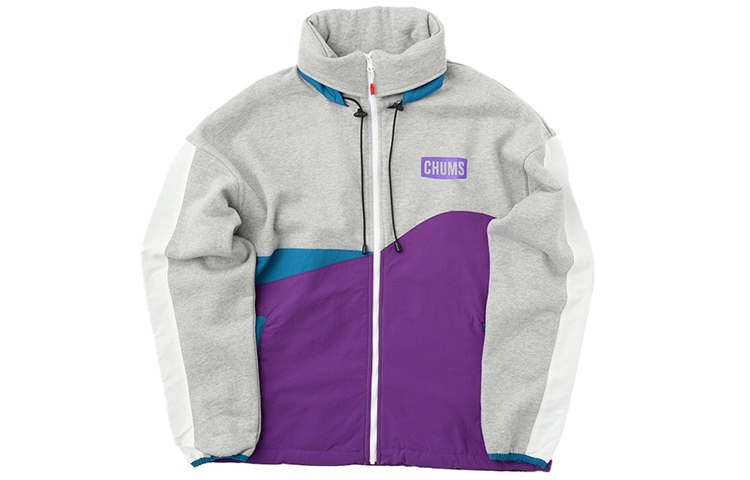 CHUMS Casual Colorblock Stand-Collar Zip Jacket CH00-1307