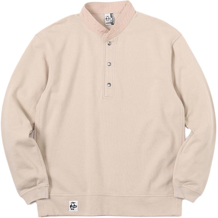 CHUMS Casual Outdoor Unisex Sweatshirt in Khaki. CH00-1441-G057