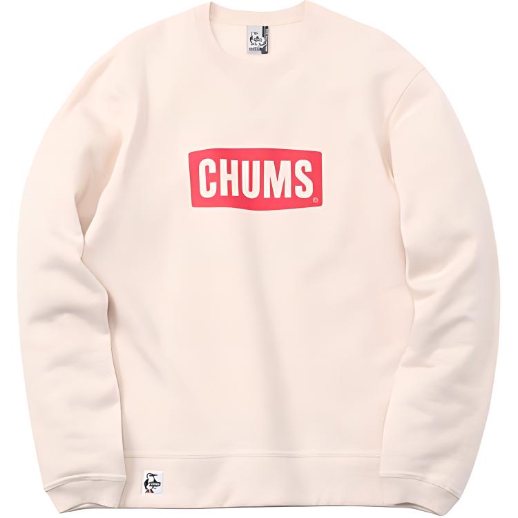 CHUMS Casual Unisex Sweatshirt Natural Red Colorway. CH00-1416-W096