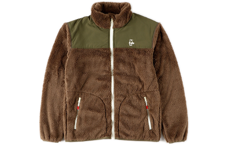 CHUMS Colorblock Zip Mock Neck Fleece Jacket Unisex CH04-1230