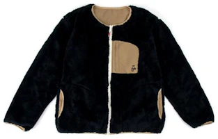 CHUMS FW23 Black Solid Zip-Up Long Sleeve Pocket Jacket CH04-1287 CHUMS FW23 Black Solid Zip-Up Long Sleeve Pocket Jacket CH04-1287