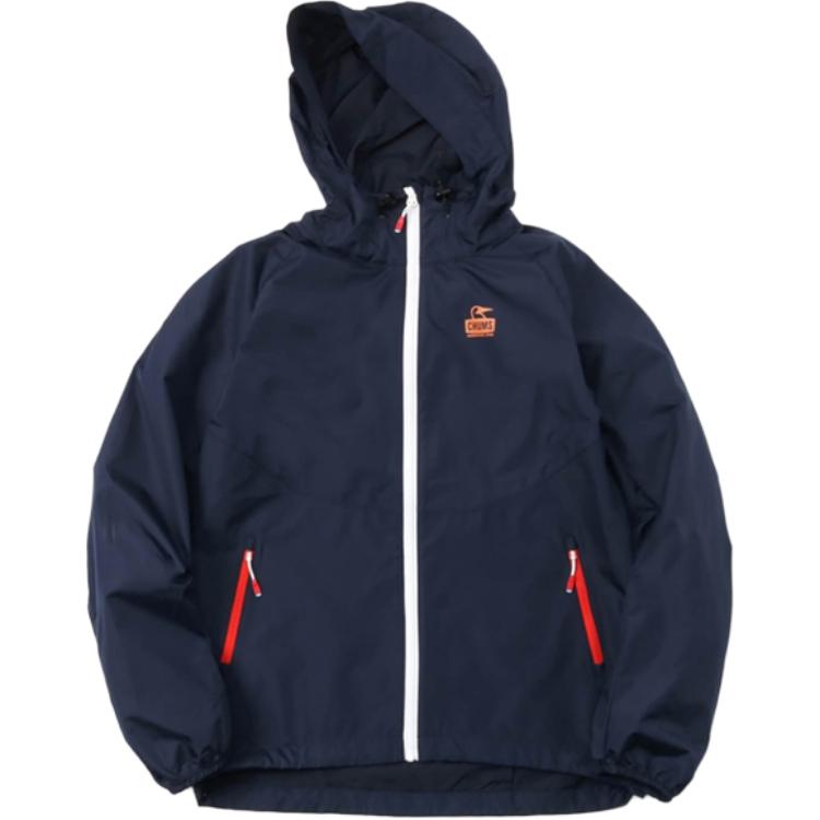 CHUMS Lightweight Zip-Up Hooded Jacket Unisex Blue CH04-1349-N001