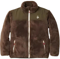 CHUMS Logo Fleece Jacket Brown/Khaki Unisex Long Sleeve Mock Neck CH04-1360-B055 CHUMS Logo Fleece Jacket Brown/Khaki Unisex Long Sleeve Mock Neck CH04-1360-B055