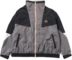 CHUMS Logo Patchwork Colorblock Casual Jacket Unisex - Gray. CH04-1395-K018 CHUMS Logo Patchwork Colorblock Casual Jacket Unisex - Gray. CH04-1395-K018