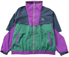 CHUMS Logo Patchwork Colorblock Casual Jacket Unisex Green CH04-1395-N065 CHUMS Logo Patchwork Colorblock Casual Jacket Unisex Green CH04-1395-N065