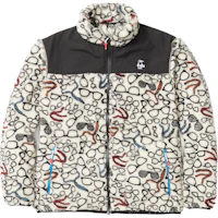 CHUMS Logo Stand Collar Fleece Jacket Unisex - Black. CH04-1360-Z296 CHUMS Logo Stand Collar Fleece Jacket Unisex - Black. CH04-1360-Z296