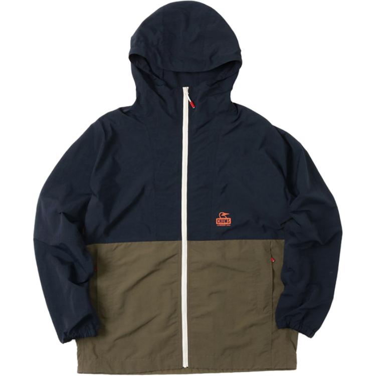 CHUMS Outdoor Casual Hooded Jacket Unisex Black/Khaki CH04-1258-K046