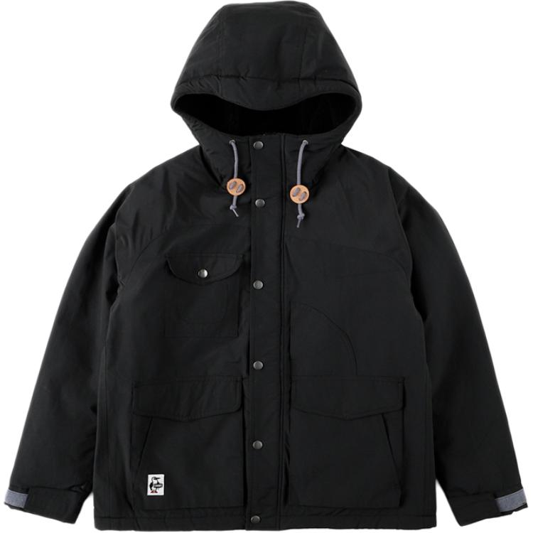 CHUMS Outdoor Casual Unisex Fleece Hoodie in Black CH04-1319-K001