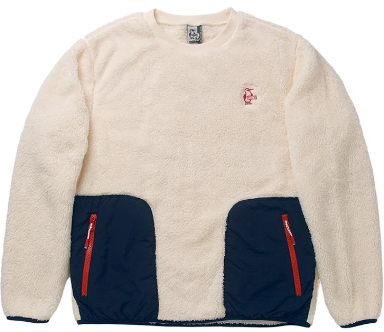 chums-outdoor-crewneck-pullover-fleece-sweatshirt-unisex-cream-navy-ch-04-1231-w056