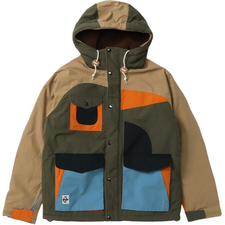 CHUMS Outdoor Fleece Hooded Jacket Unisex Multi-Color CH04-1319-C081