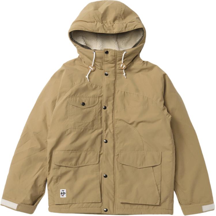 CHUMS Outdoor Fleece Hoodie Beige Unisex Casual Comfort. CH04-1319-B062