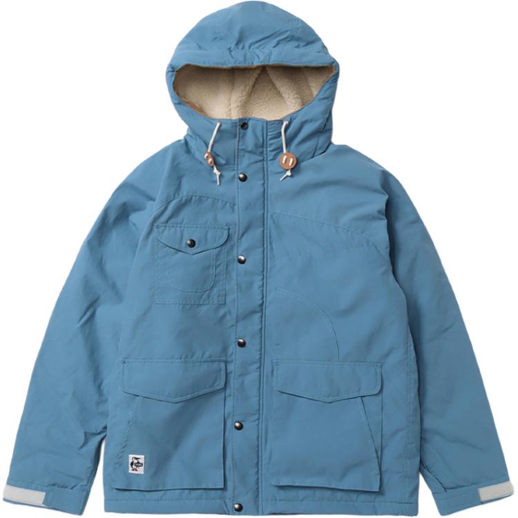 CHUMS Outdoor Fleece Hoodie Jacket Unisex Lake Blue CH04-1319-A002
