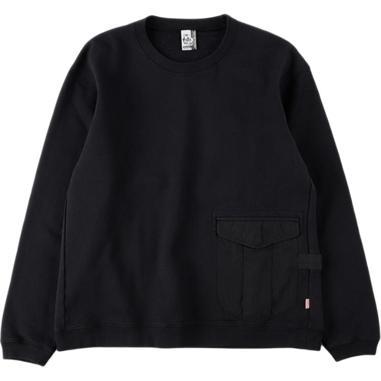 CHUMS Outdoor Japanese Style Long Sleeve Sweatshirt Black - CH00-1319-K001
