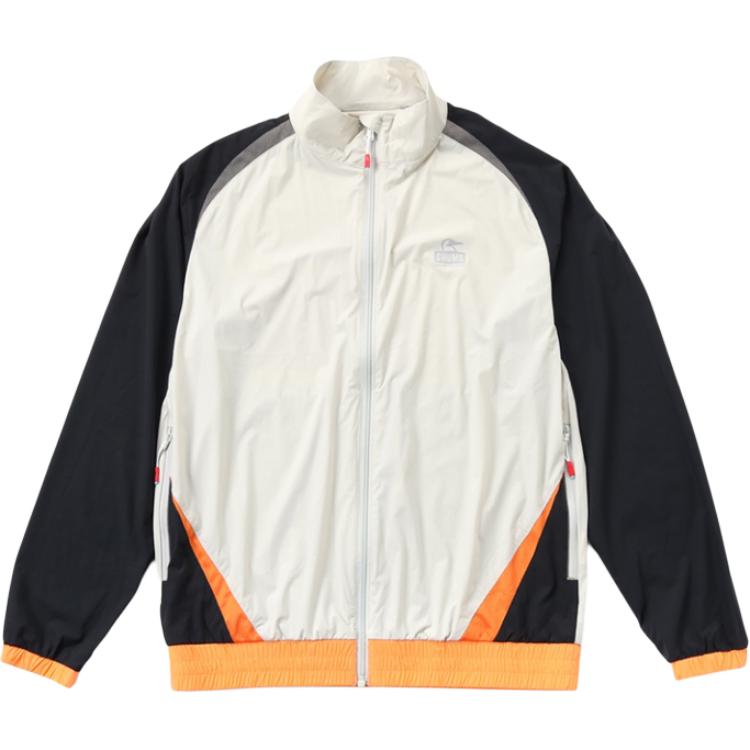 CHUMS Outdoor Lightweight Casual Jacket Unisex Gray-Black Colorblock. CH04-1394-K086