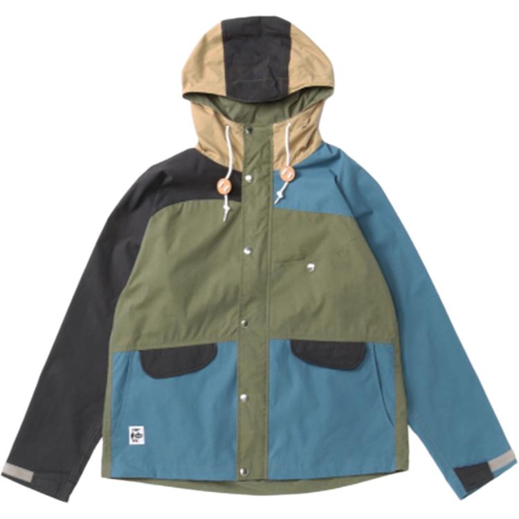CHUMS Outdoor Sports Colorblock Hooded Jacket Unisex Casual Style CH04-1260-C074