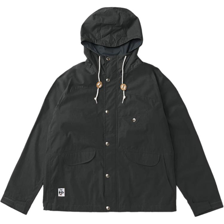 CHUMS Outdoor Sports Hoodie Jacket Unisex Light Black CH04-1260-K009