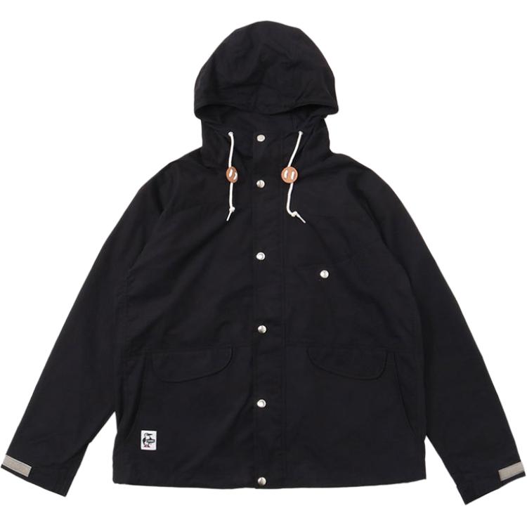 CHUMS Outdoor Sports Unisex Black Hoodie Jacket. CH04-1260-K001