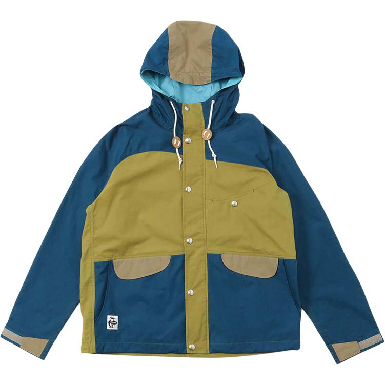 CHUMS Outdoor Sports Unisex Hooded Jacket - Blue Colorblock Design CH04-1260-C078