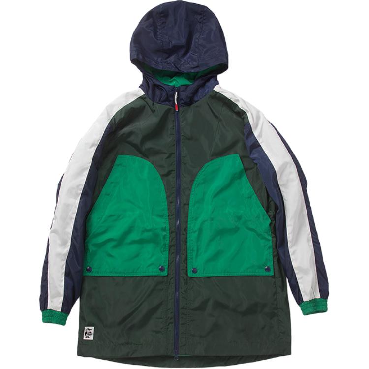 CHUMS Outdoor Travel Hooded Jacket Unisex Green CH04-1160