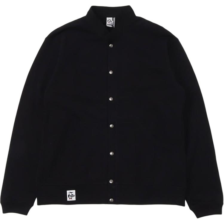 CHUMS Outdoor Unisex Comfy Solid Color Long Sleeve Sweatshirt Black CH00-1325-K001