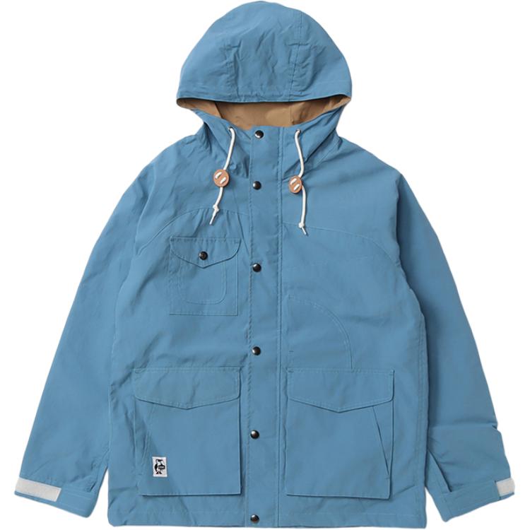 CHUMS Oversized Pocket Hoodie Jacket Unisex - Light Blue. CH04-1320-A002