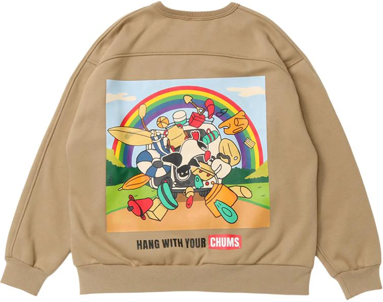 chums-printed-oversized-comfortable-sweatshirt-unisex-brown-ch-00-1355-b001