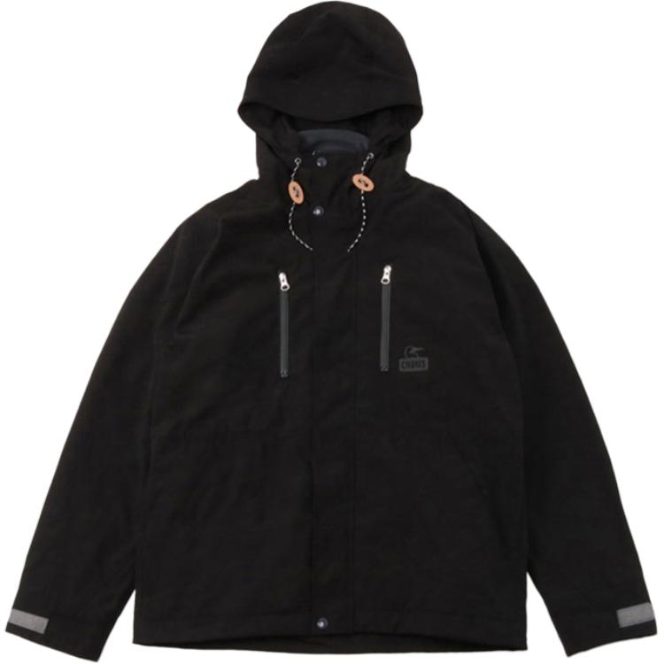 CHUMS Unisex 2-in-1 Removable Liner Hoodie Jacket Black CH04-1323-K001