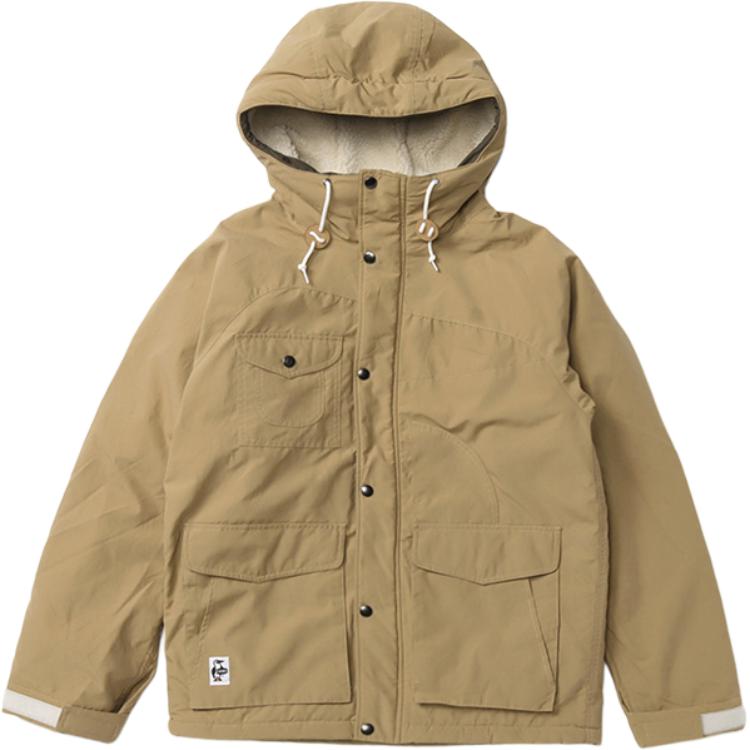 CHUMS Unisex Beige Zip-Up Hoodie Jacket - Comfortable and Breathable. CH04-1384-B001