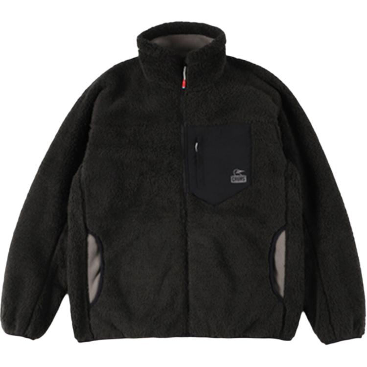 CHUMS Unisex Black Zip-Up Jacket with Breathable and Comfortable Design CH04-1386-K001