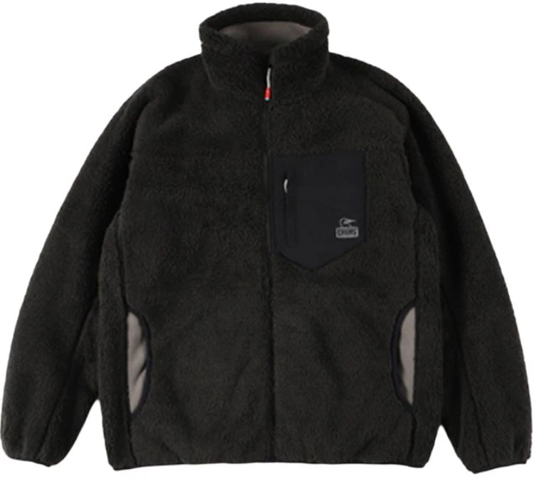 chums-unisex-black-zip-up-jacket-with-breathable-and-comfortable-design-ch-04-1386-k001