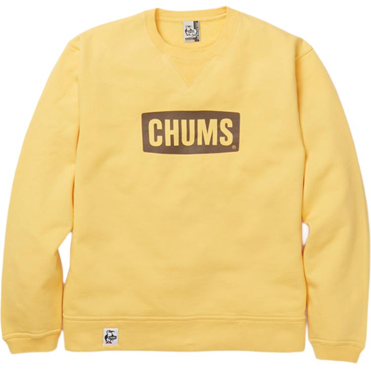CHUMS Unisex Comfort Crewneck Pullover Sweatshirt Banana Yellow CH00-1416-Y043