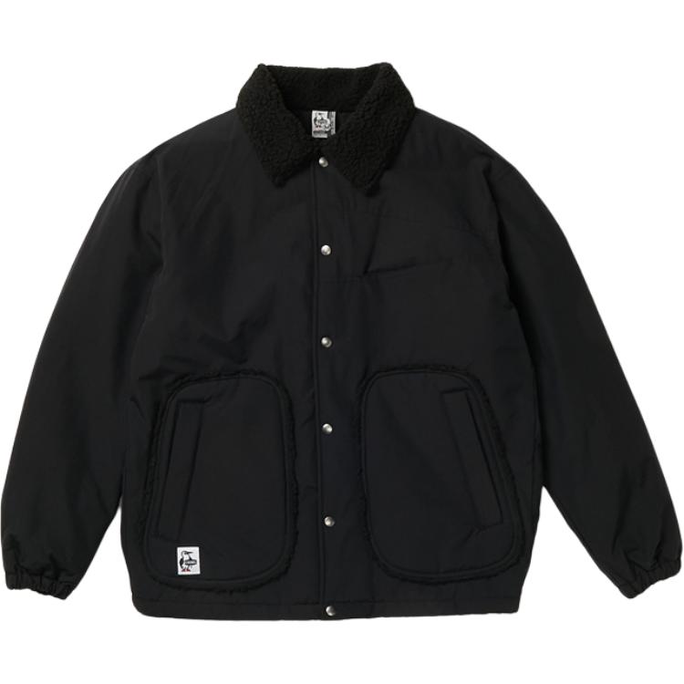 CHUMS Unisex Solid Color Button-Up Breathable Jacket - Black CH04-1356-K001