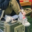Details for CHUMS x New Balance 拼接拼色 復古 低幫 跑步鞋 男女同款 灰黃迷彩