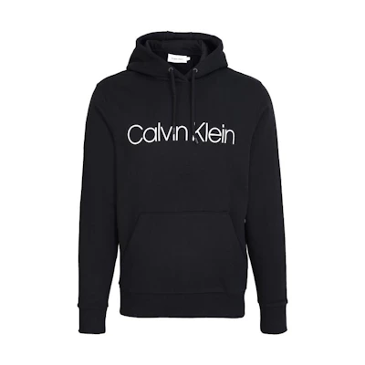 CK/Calvin Klein Black Letter Print Long-Sleeve Hoodie K10K103664-BLK