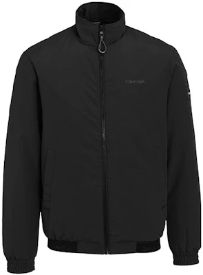 Chaqueta Negra Calvin Klein con Logo Impreso y Cuello Alto. K10K107962-BEH Buy Chaqueta Negra Calvin Klein con Logo Impreso y Cuello Alto. K10K107962-BEH