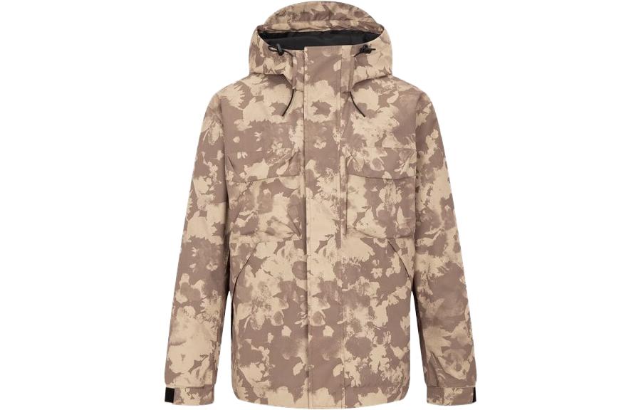 CK/Calvin Klein Camo Drawstring Hooded Jacket Multicolor J322645-0F4