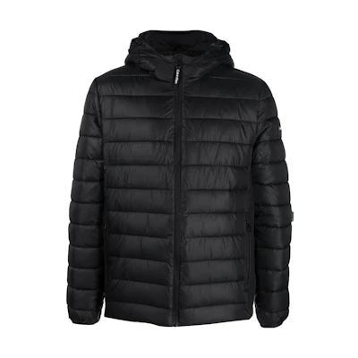 CK/Calvin Klein FW22 Quilted Hooded Puffer Jacket Black K10K109957-BEH