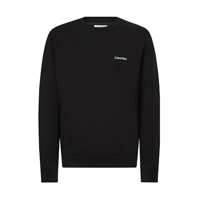 CK/Calvin Klein FW22 Solid Logo Embroidered Pullover Sweatshirt Black K10K109926-BEH
