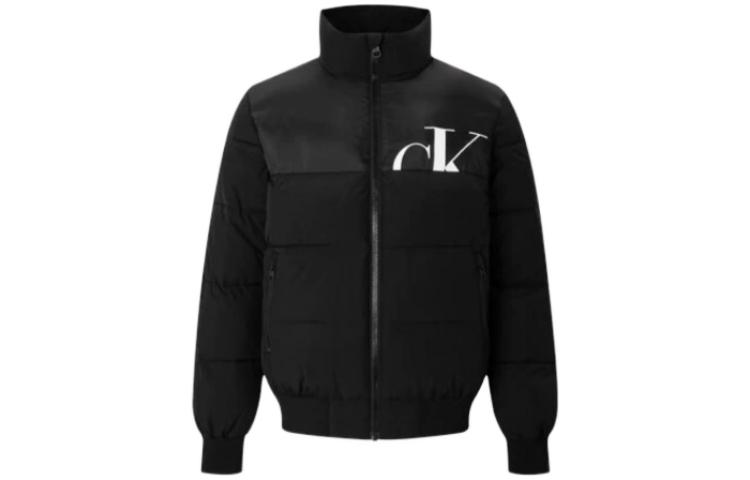 Order Chaqueta de Algodón Calvin Klein FW23 Negra Casual con Estampado Patchwork. ZM02480-BEH