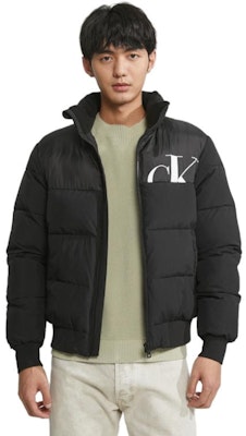 CK/Calvin Klein FW23 Casual Space Black Patchwork Print Cotton Jacket. ZM02480-BEH Lookbook CK/Calvin Klein FW23 Casual Space Black Patchwork Print Cotton Jacket. ZM02480-BEH