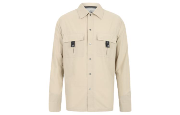 CK/Calvin Klein Handwriting Graffiti Pocket Jacket Unisex Khaki J400037-PFT