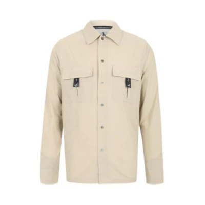 CK/Calvin Klein Handwriting Graffiti Pocket Jacket Unisex Khaki J400037-PFT
