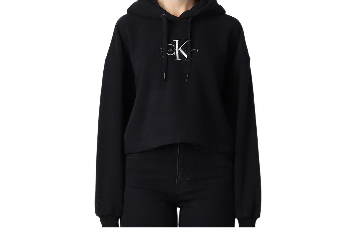 CK/Calvin Klein Jeans Unisex Pullover Hoodie Black J20J219762BEH Ck Black