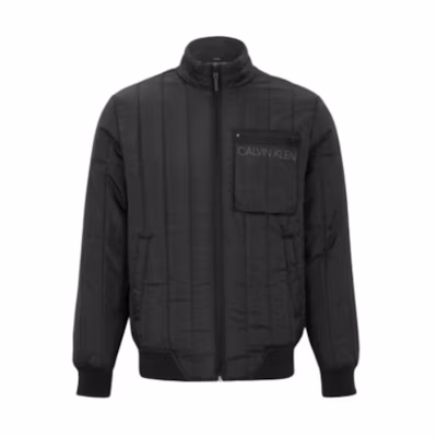 CK/Calvin Klein Minimalist Letter Full-Zip Jacket Black 4MH1O400-001