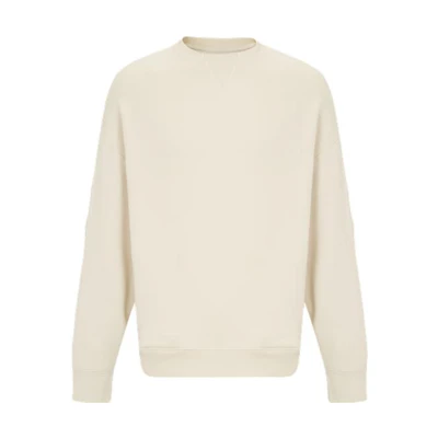 CK/Calvin Klein Minimalist Unisex Oversized Crewneck Sweatshirt - Off-White 40756STYAE