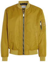 CK/Calvin Klein Olive Yellow Solid Zip-Up Long Sleeve Jacket K10K109907-LQY CK/Calvin Klein Olive Yellow Solid Zip-Up Long Sleeve Jacket K10K109907-LQY